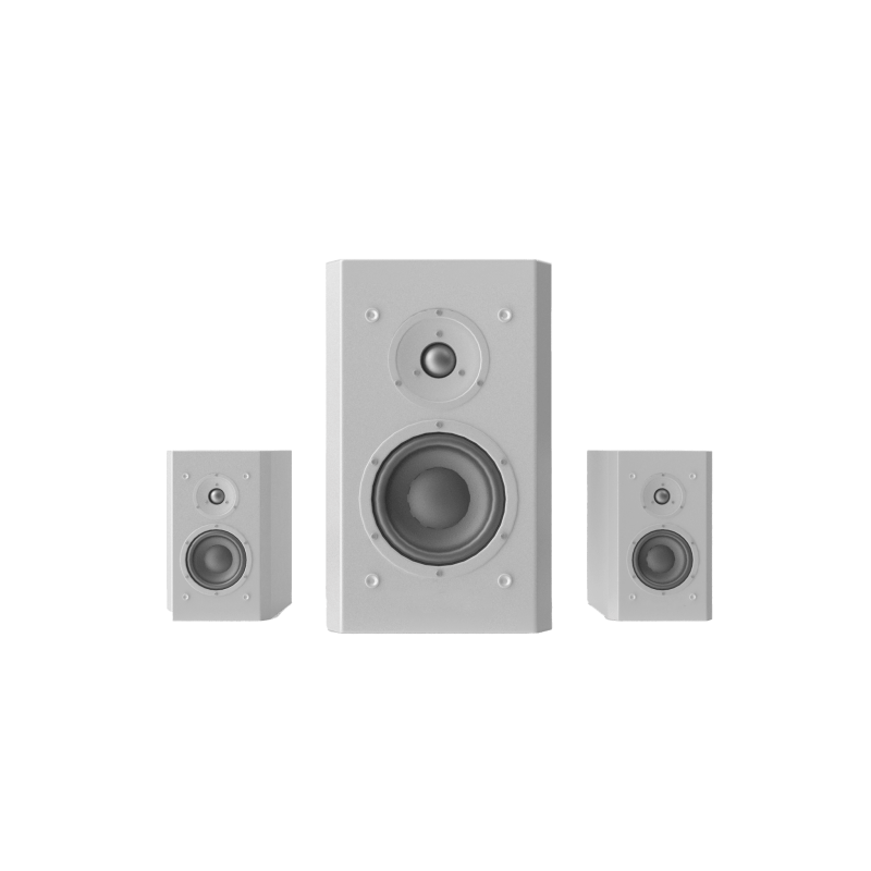 White Computer Speakers White Computer Speakers