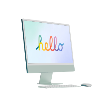 All-in-One Premium Computer (24-inch, M1 chip with 8-Core CPU and 7-core GPU, 8GB RAM, 256GB) – Green