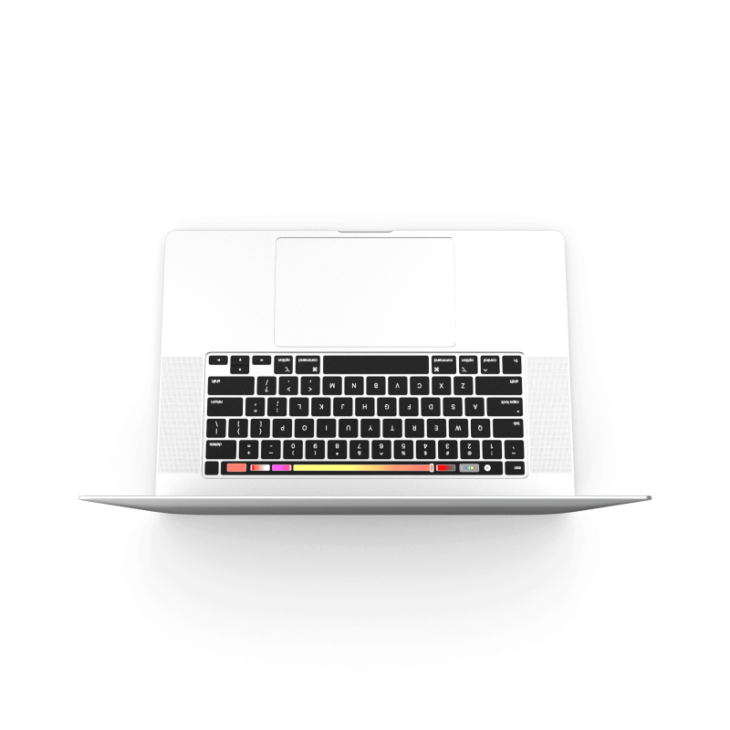Premium Laptop with Touch Bar Mock-up Premium Laptop with Touch Bar Mock-up