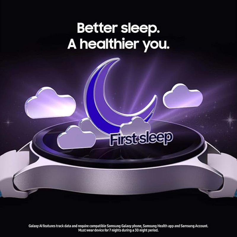 Samsung Galaxy Watch 7 44mm Bluetooth AI Smartwatch w/Energy Score, Wellness Tips, Heart Rate Tracking, Sleep Monitor, Fitness Tracker, 2024, Silver